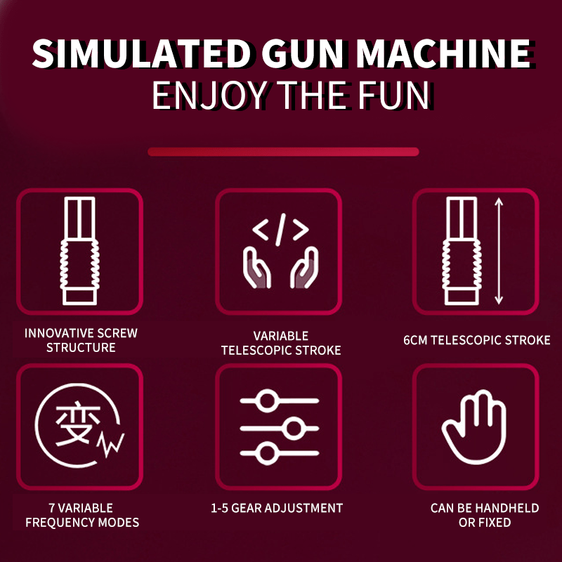 Portable 7 Telescopic Dildo Machine