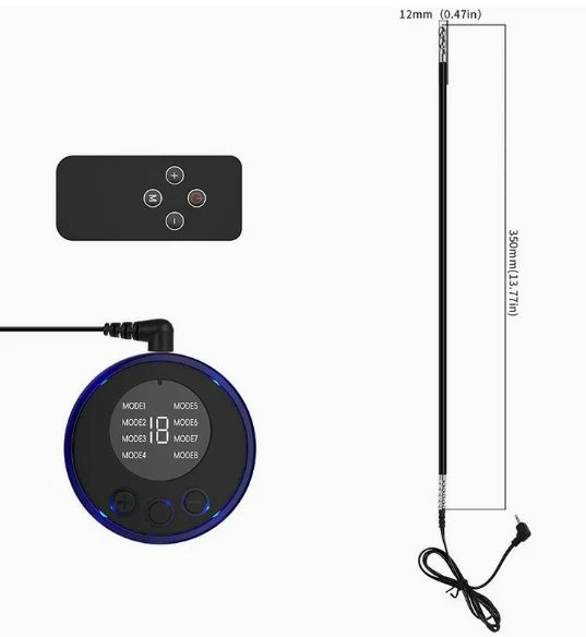 Electro-Stimulation Flexible Silicone Urethral Sounding Rod