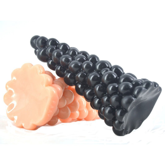 Realistic Grape Cluster Butt Plug and Dual-Use Dildo