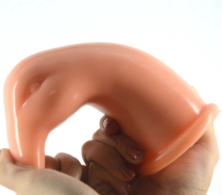 FAAK  19cm Duckbill Anal Plug & Realistic Dildo