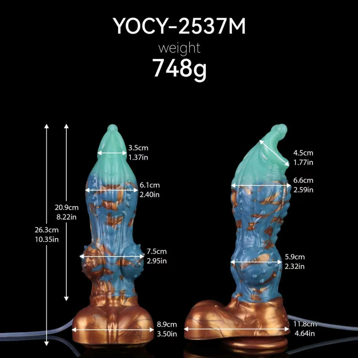 ANOSX Fantasy Desktop Spray Dildo with Suction Base