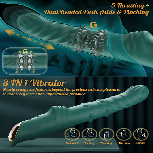 3 In 1 Bead Thrusting G-Spot Vibrator