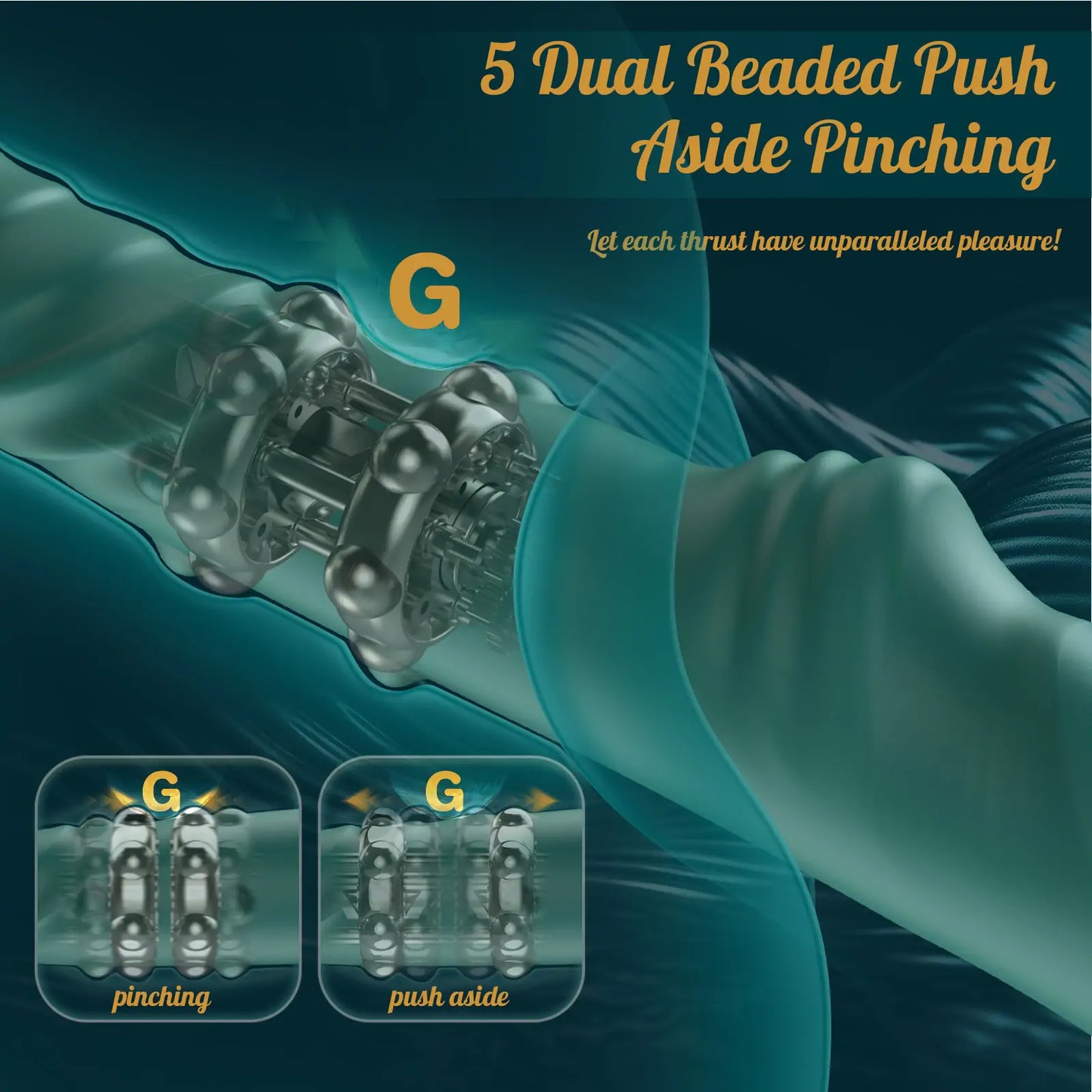 3 In 1 Bead Thrusting G-Spot Vibrator