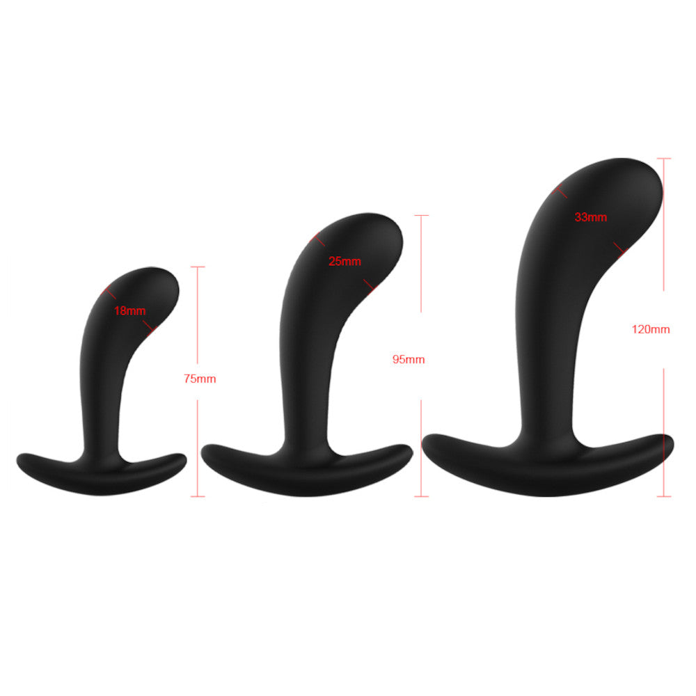 Black Anal Silicone Training Set (3 Piece)