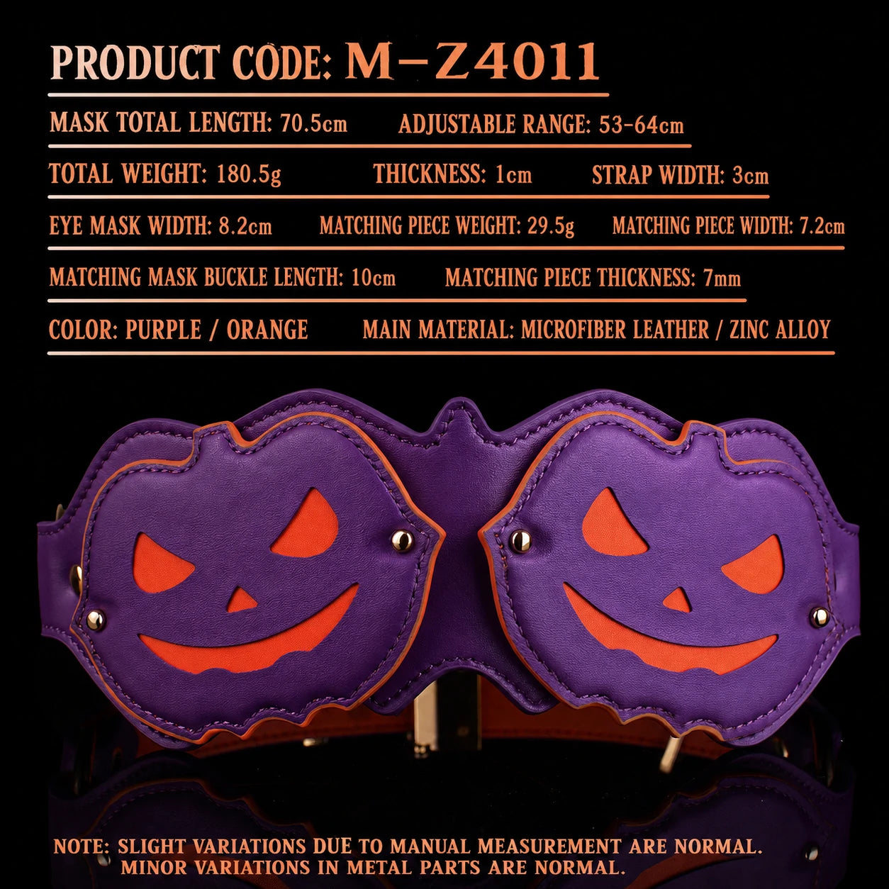 Anesidora Halloween Night Pumpkin BDSM Bondage Restraint Set