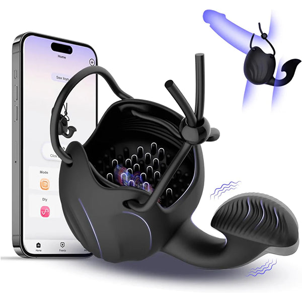 3 in 1 Testicle Vibration Cock Ring