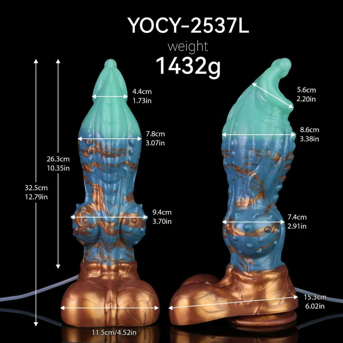 ANOSX Fantasy Desktop Spray Dildo with Suction Base