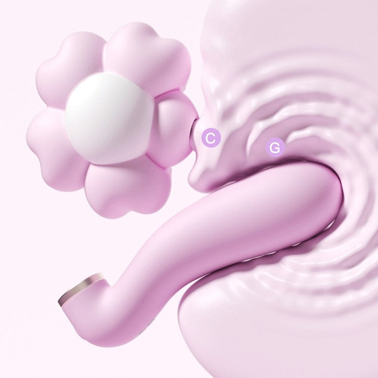 ZEMALIA Flower Clock Sucking & Thrusting Vibrator Set