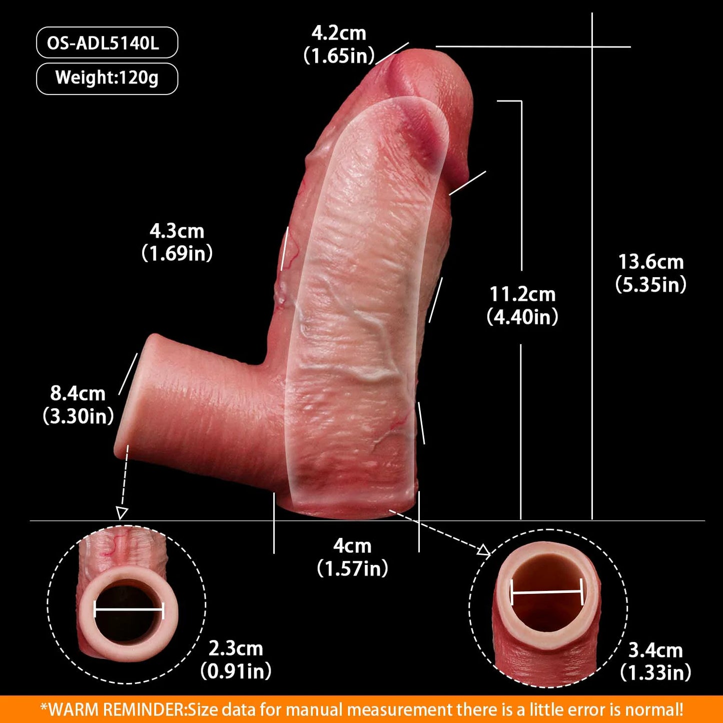 Anesidora Hyper Realistic Huge Cock Sleeve Series