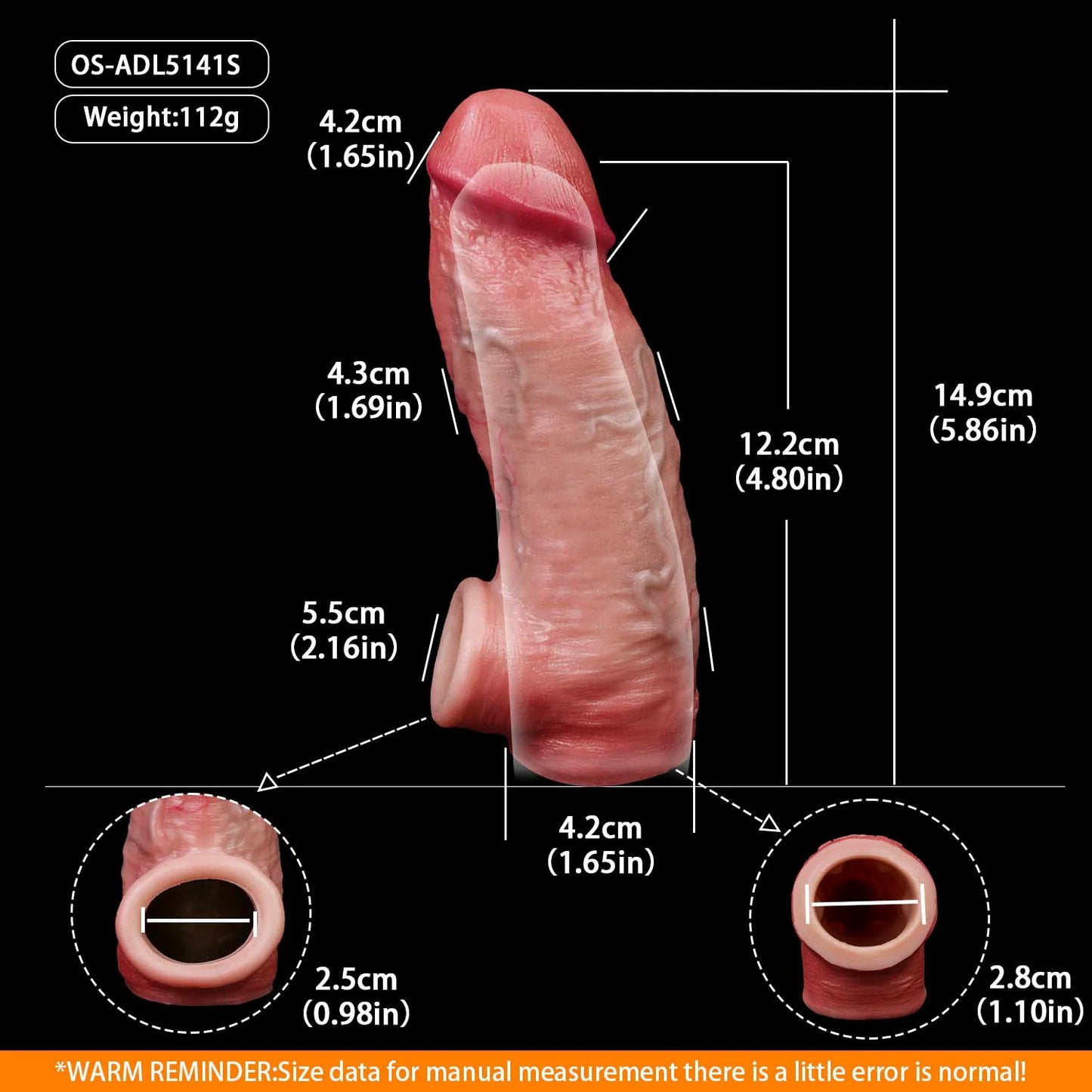 Anesidora Hyper Realistic Huge Cock Sleeve Series