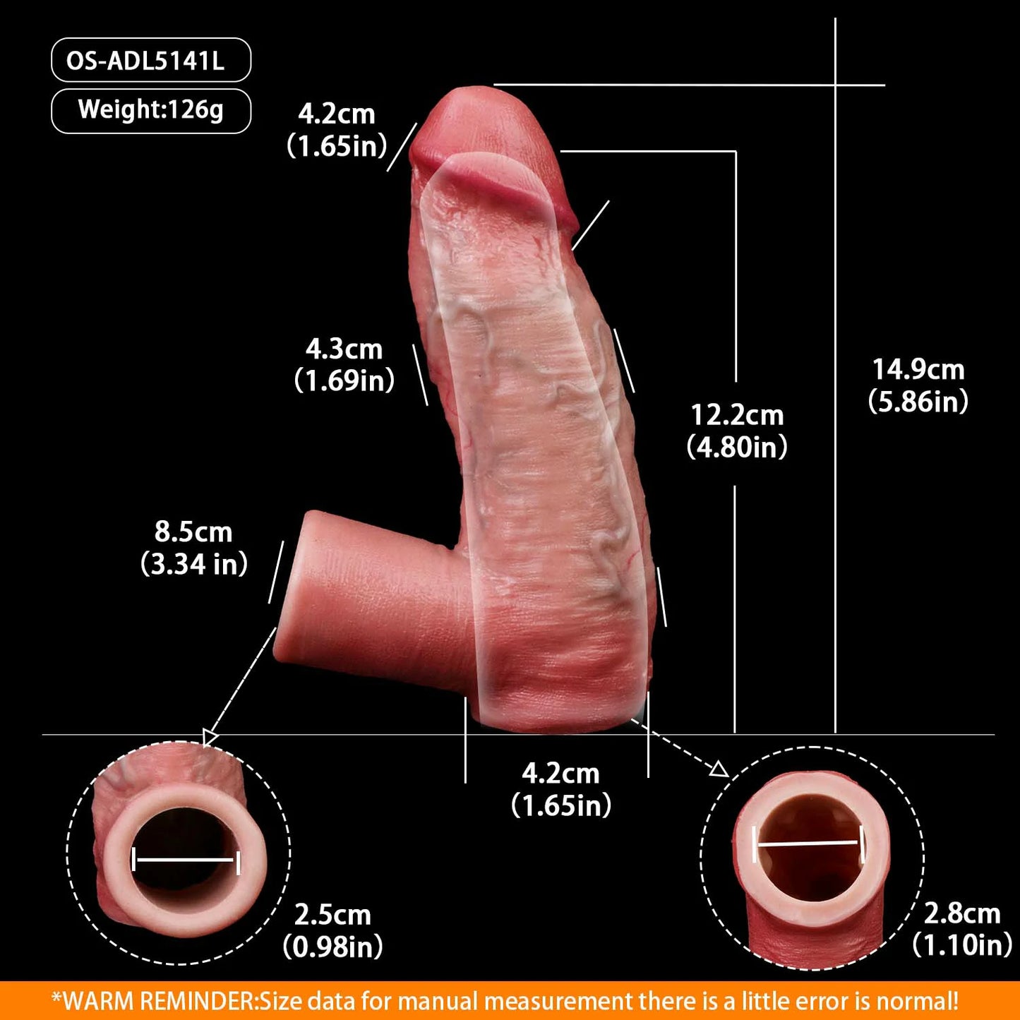 Anesidora Hyper Realistic Huge Cock Sleeve Series