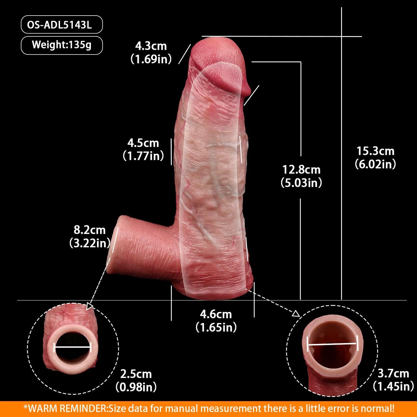 Anesidora Hyper Realistic Huge Cock Sleeve Series
