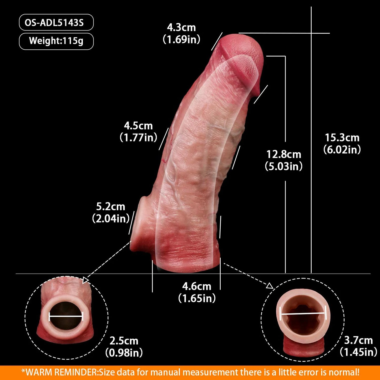 Anesidora Hyper Realistic Huge Cock Sleeve Series