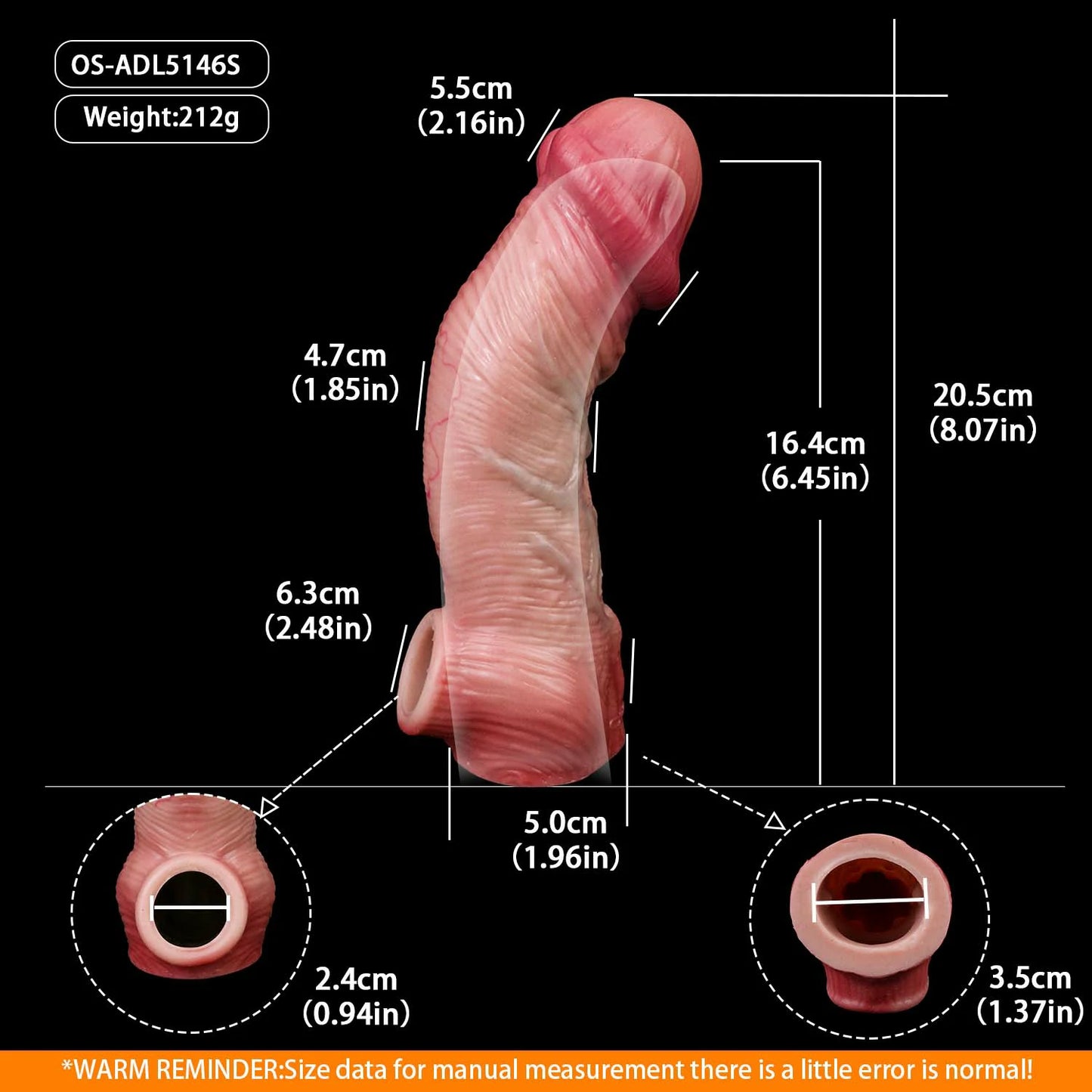 Anesidora Hyper Realistic Huge Cock Sleeve Series
