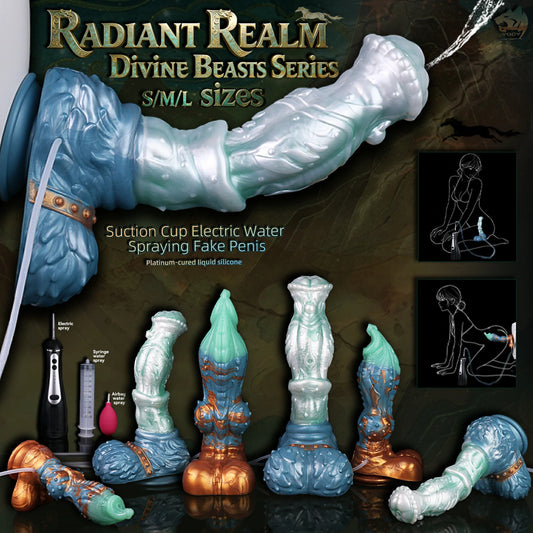 ANOSX Fantasy Desktop Spray Dildo with Suction Base