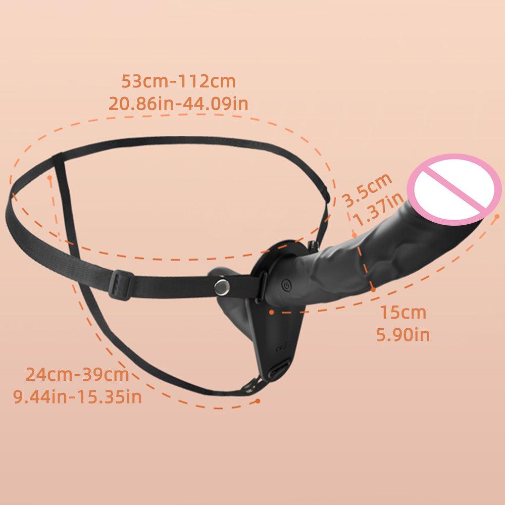 Double End Lesiban Strap On Dildos - Realistic Black Dildo Couple Sex Toy