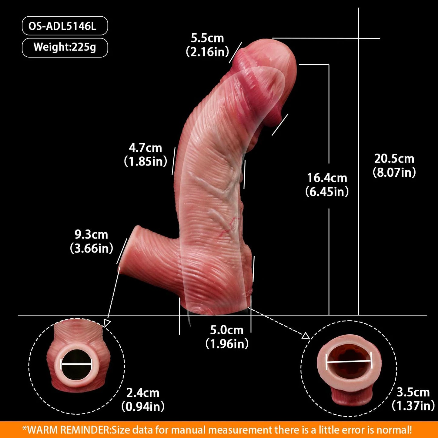 Anesidora Hyper Realistic Huge Cock Sleeve Series