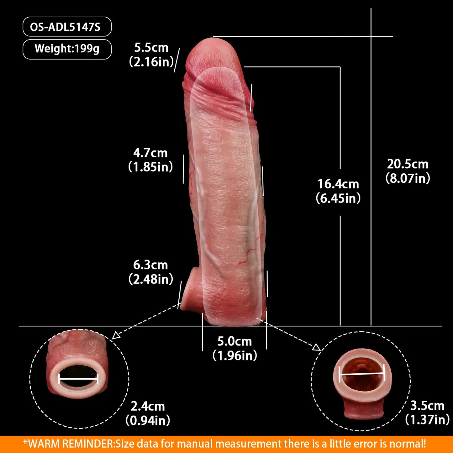 Anesidora Hyper Realistic Huge Cock Sleeve Series