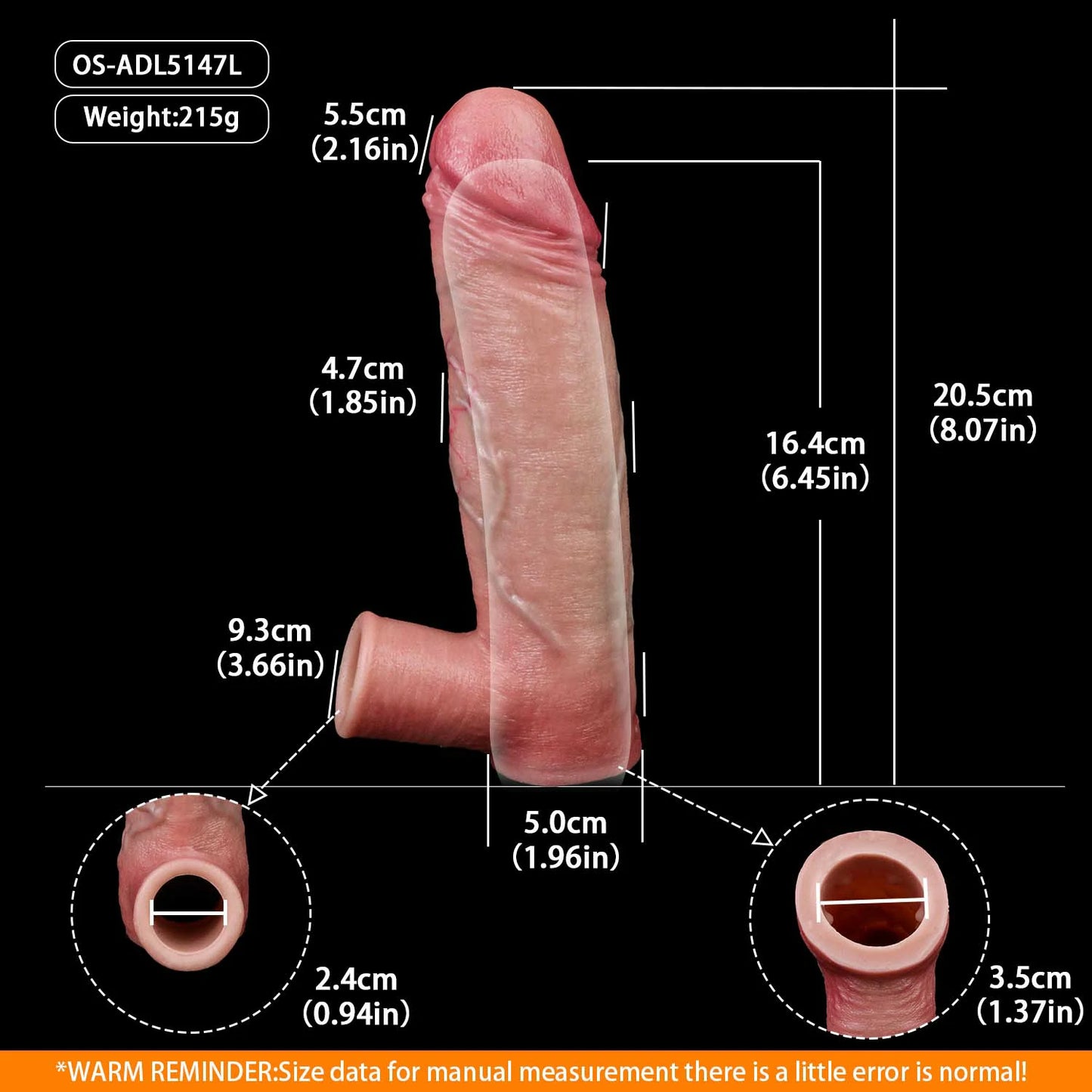 Anesidora Hyper Realistic Huge Cock Sleeve Series