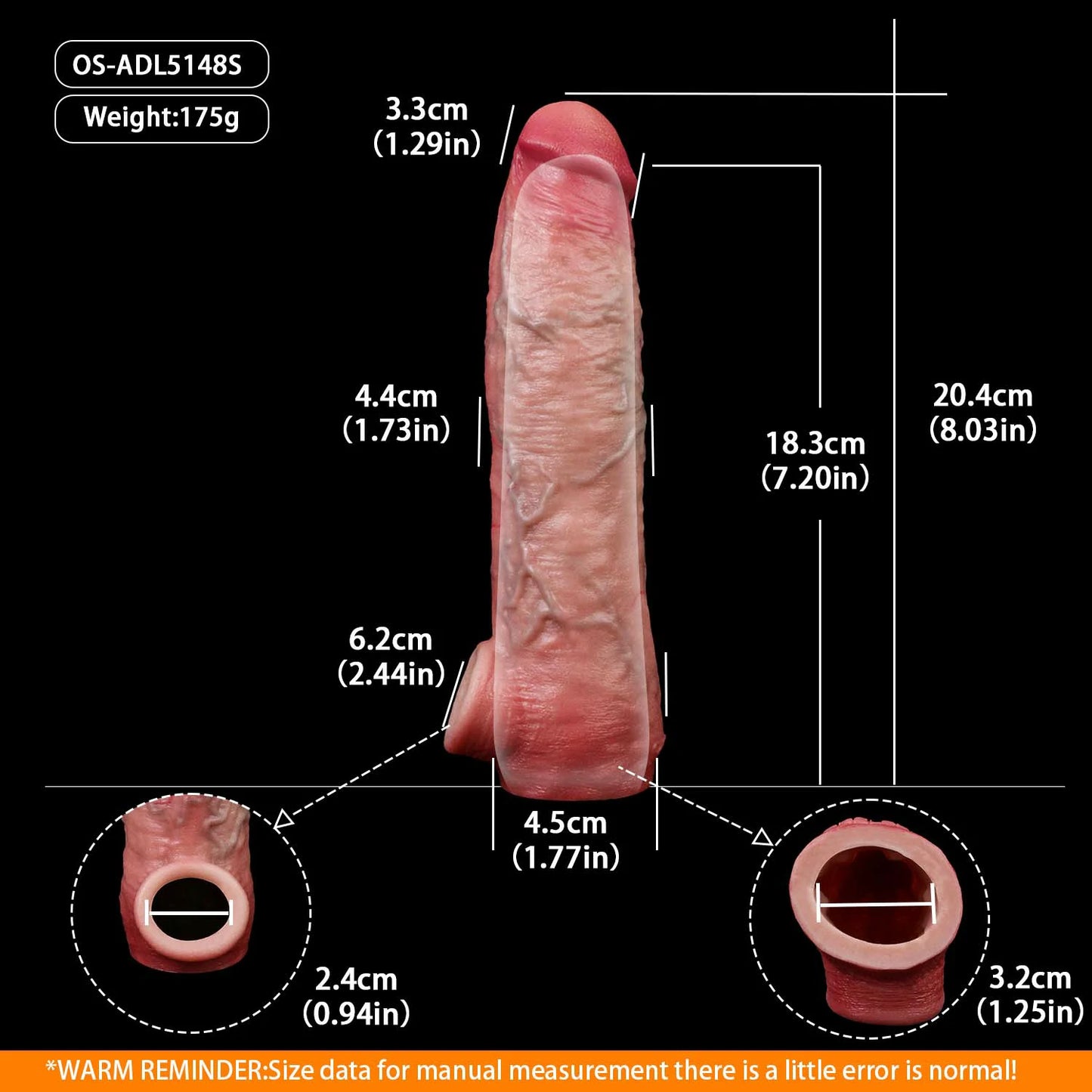 Anesidora Hyper Realistic Huge Cock Sleeve Series
