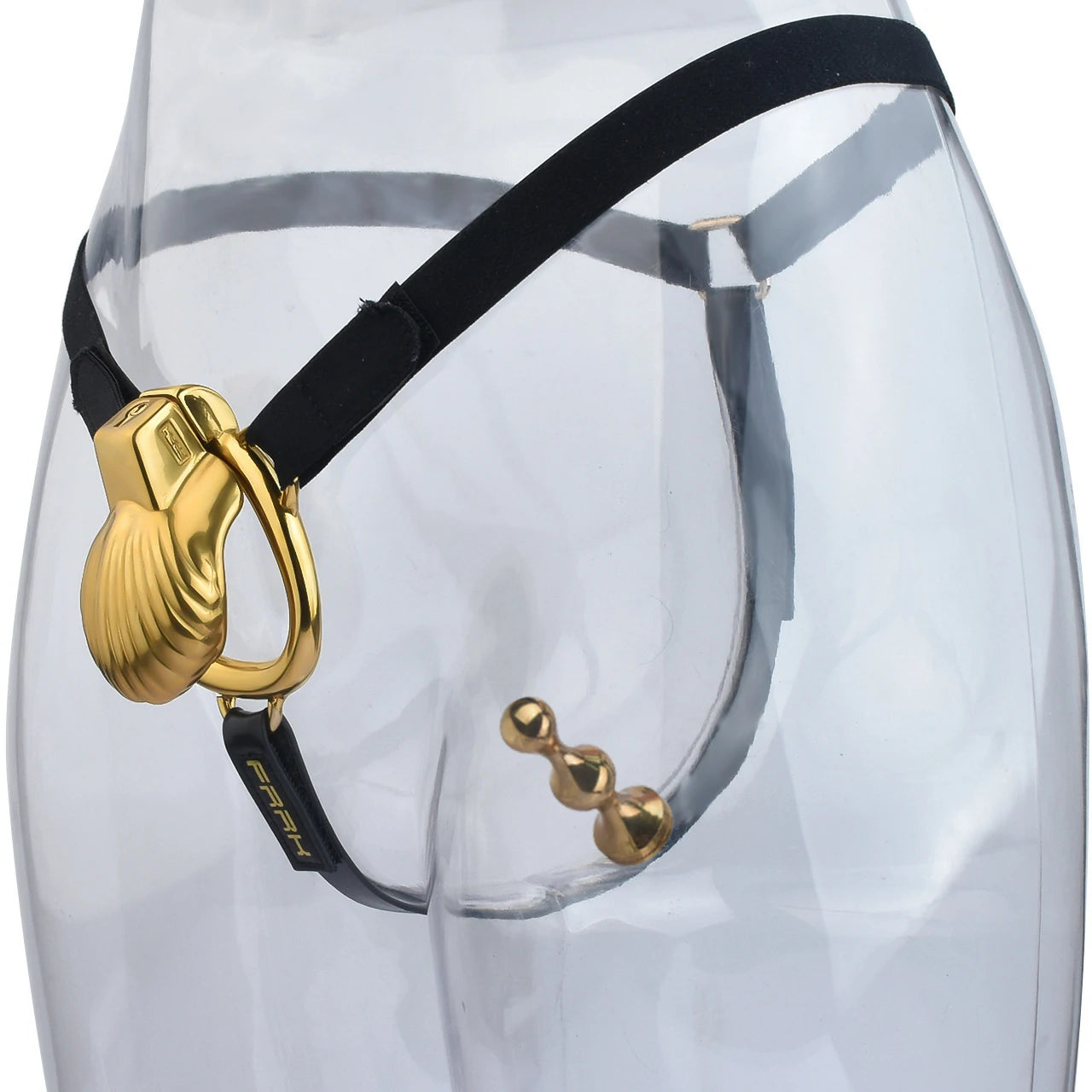 FRRK Metal Seashell Shape Chastity Lock (Optional Ring Sizes)