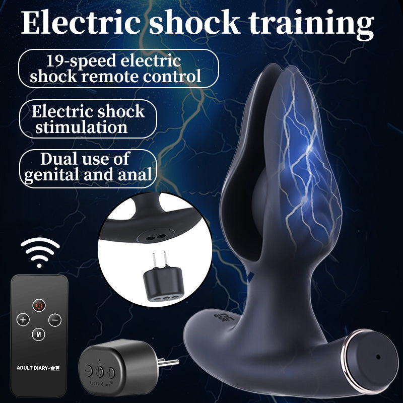 Inflatable Anal Plug with Electric Shock & Remote Control