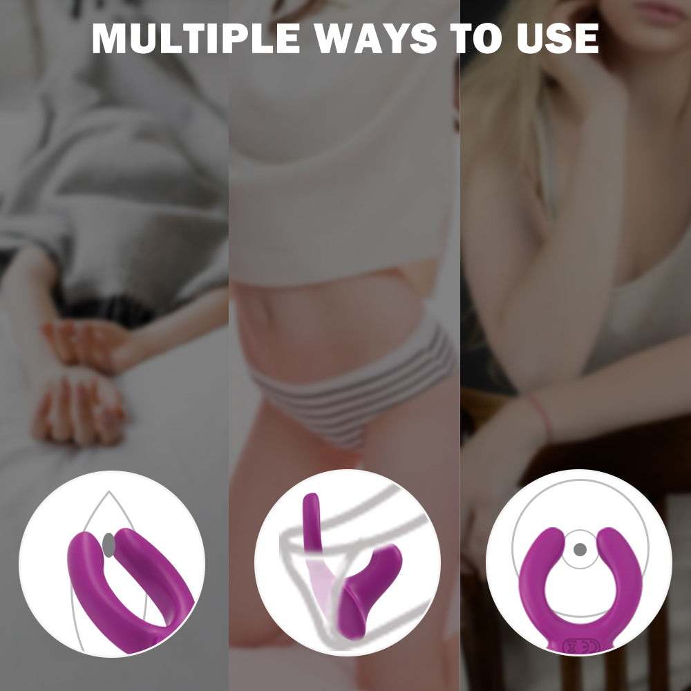 Clit Nipple Clamps Anal Plug - Remote Control Vibrating Panties Cock Ring Extra Quiet Sex Toy