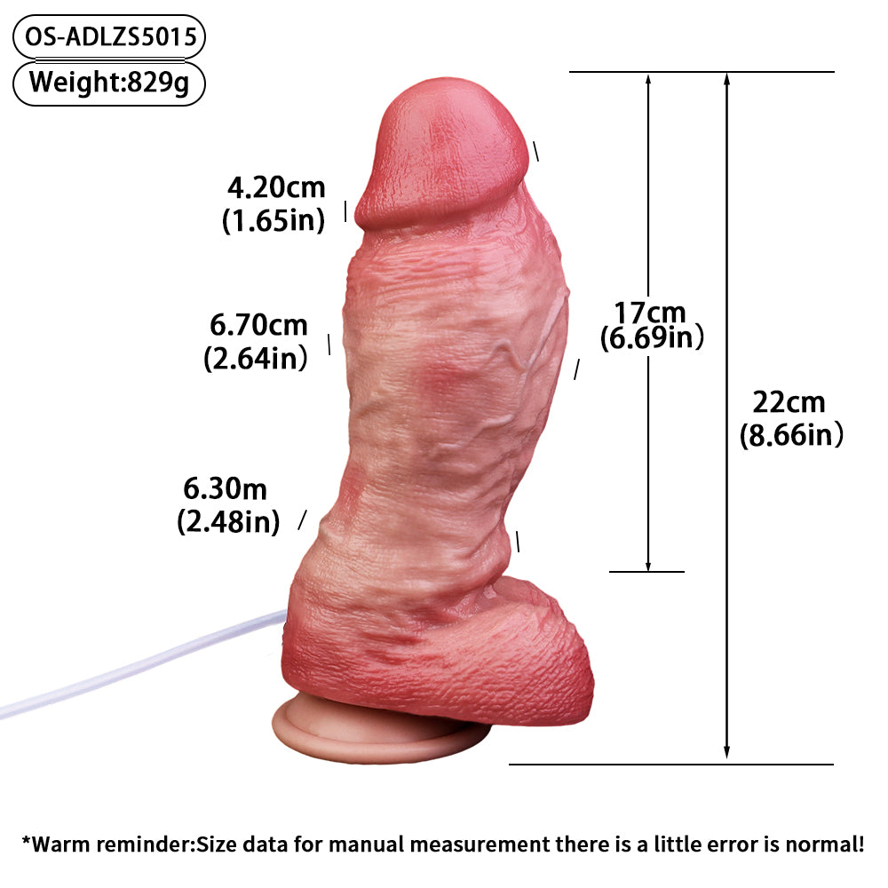 RealFeel Dual Density Ejaculating Dildo 10 Size