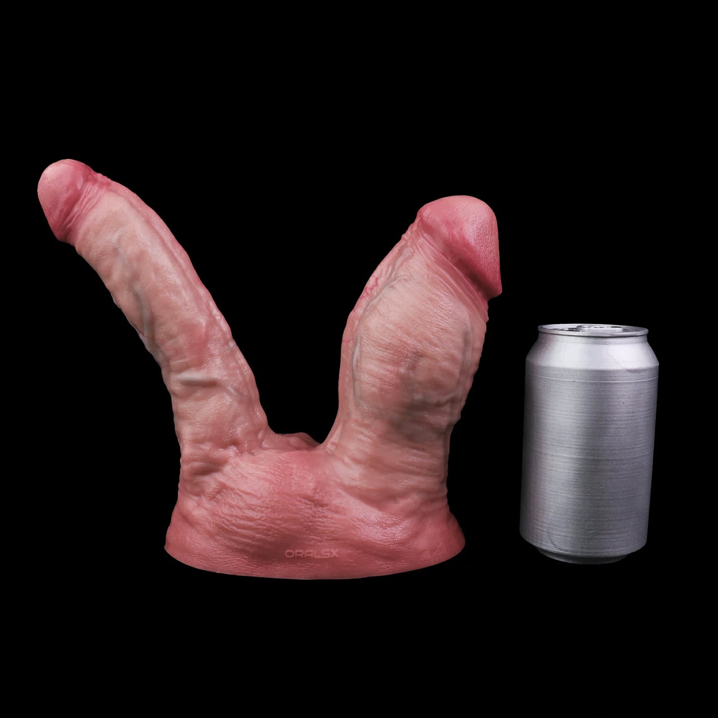 Realistic Double-Ended Dildo With Suction Cup And Veining