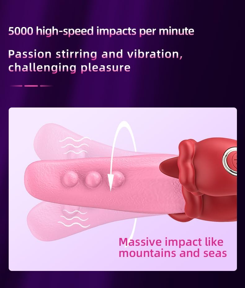 Upgraded Realistic Swing Tongue G-Spot Vibrator