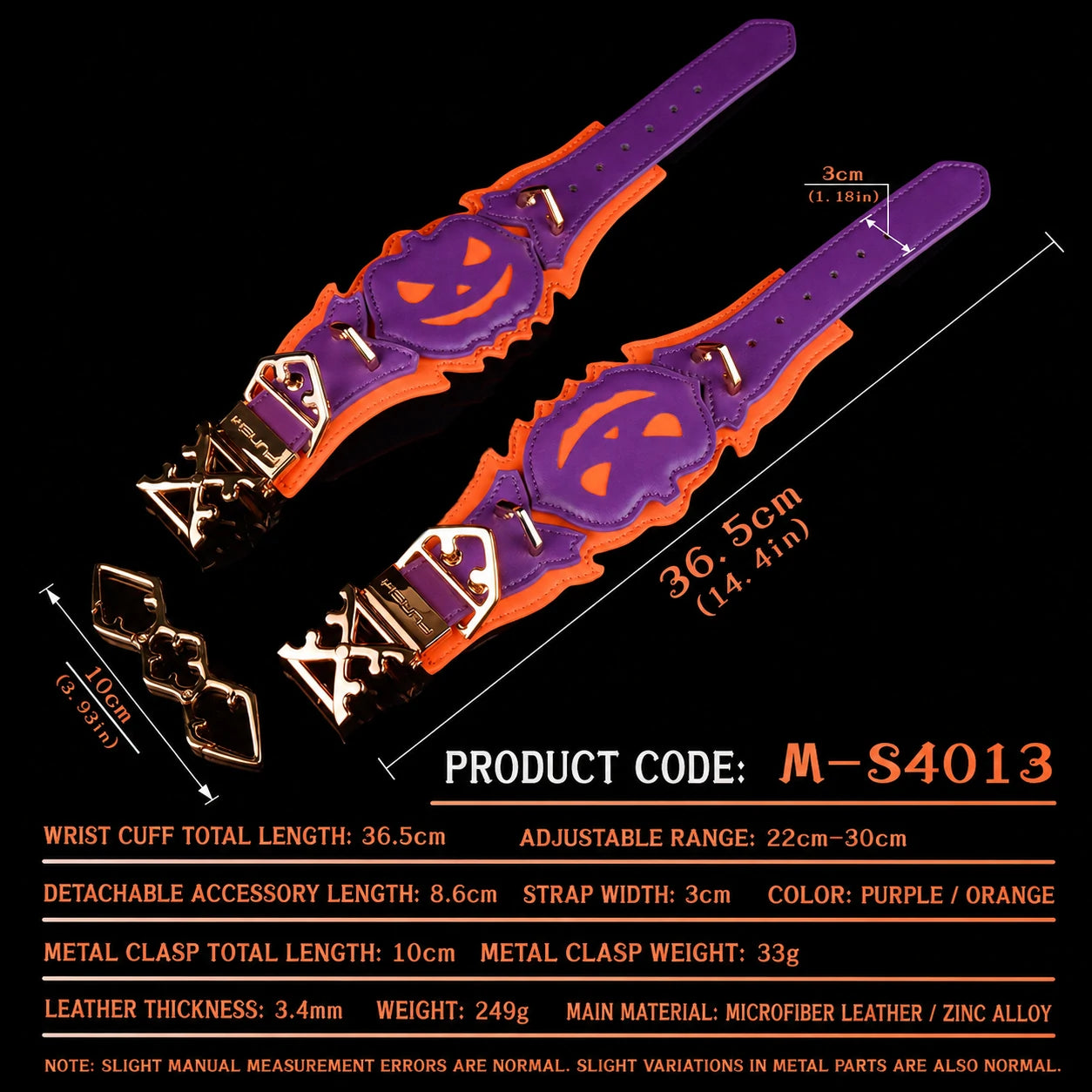 Anesidora Halloween Night Pumpkin BDSM Bondage Restraint Set