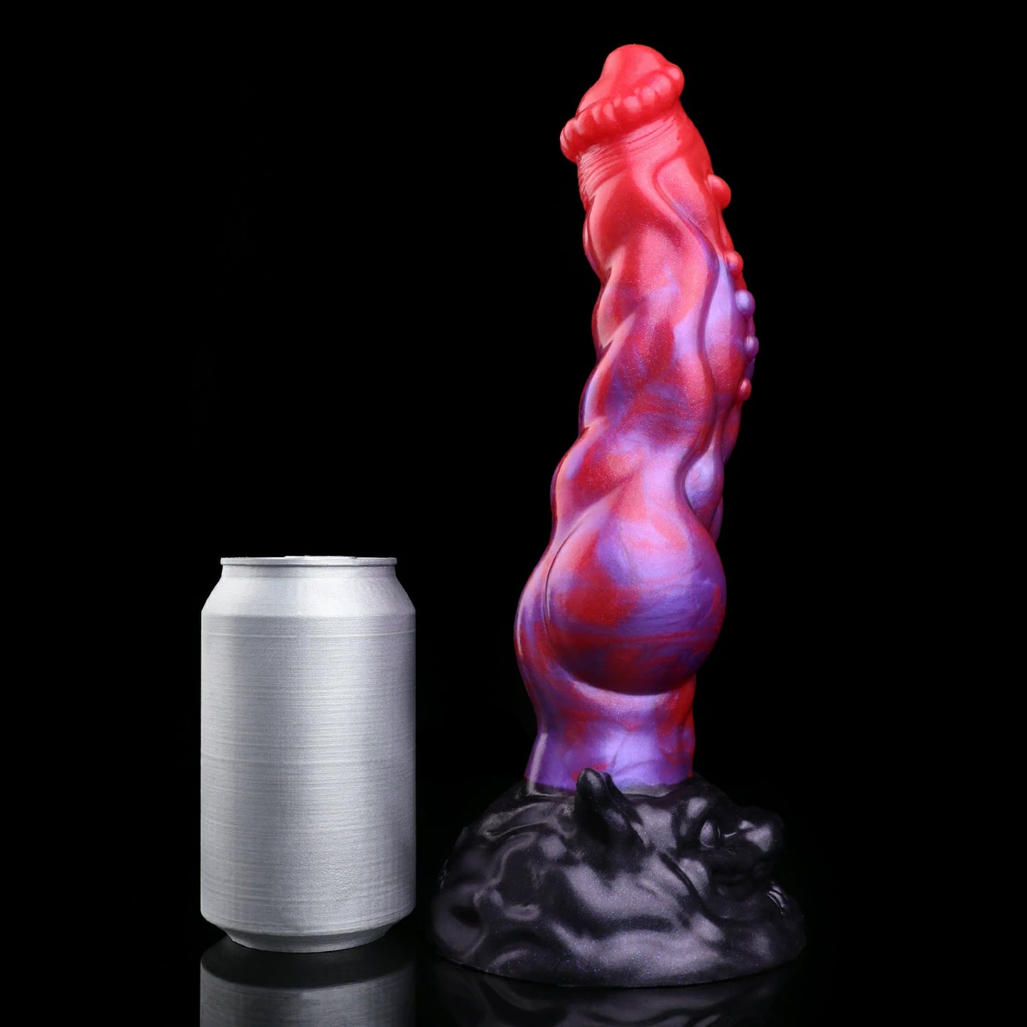 Crimson Abyss Canine Fantasy Knot Dildo without Testicles