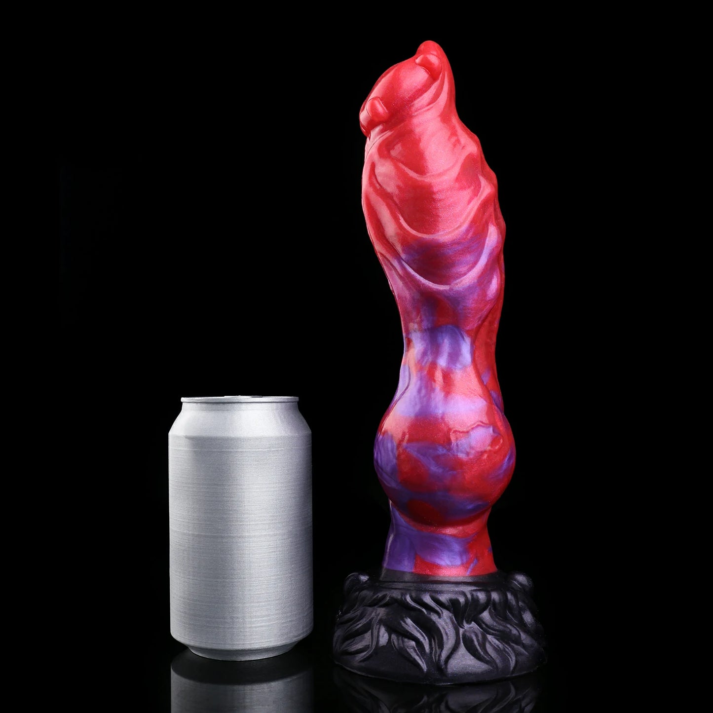 Crimson Abyss Canine Fantasy Knot Dildo without Testicles