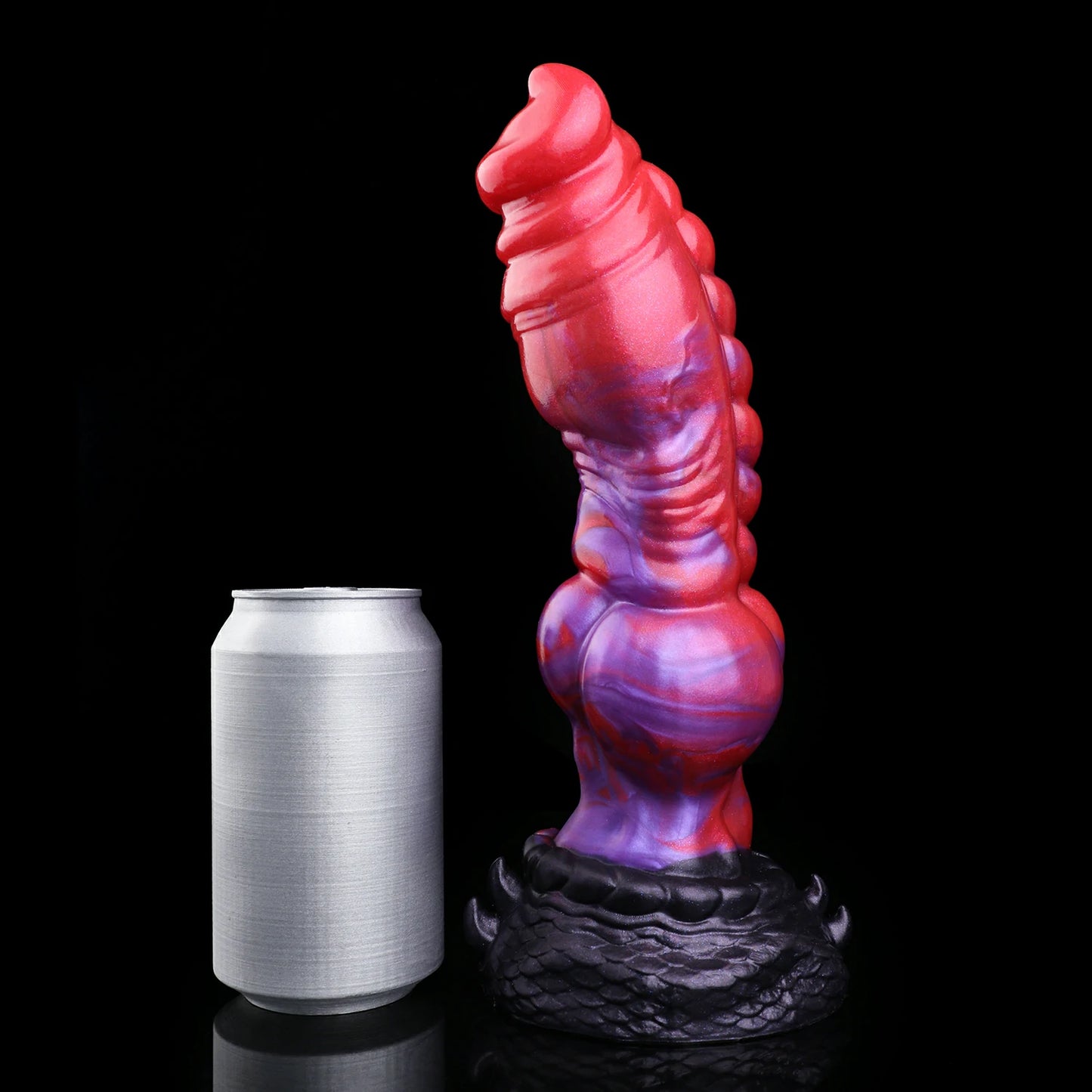 Crimson Abyss Canine Fantasy Knot Dildo without Testicles