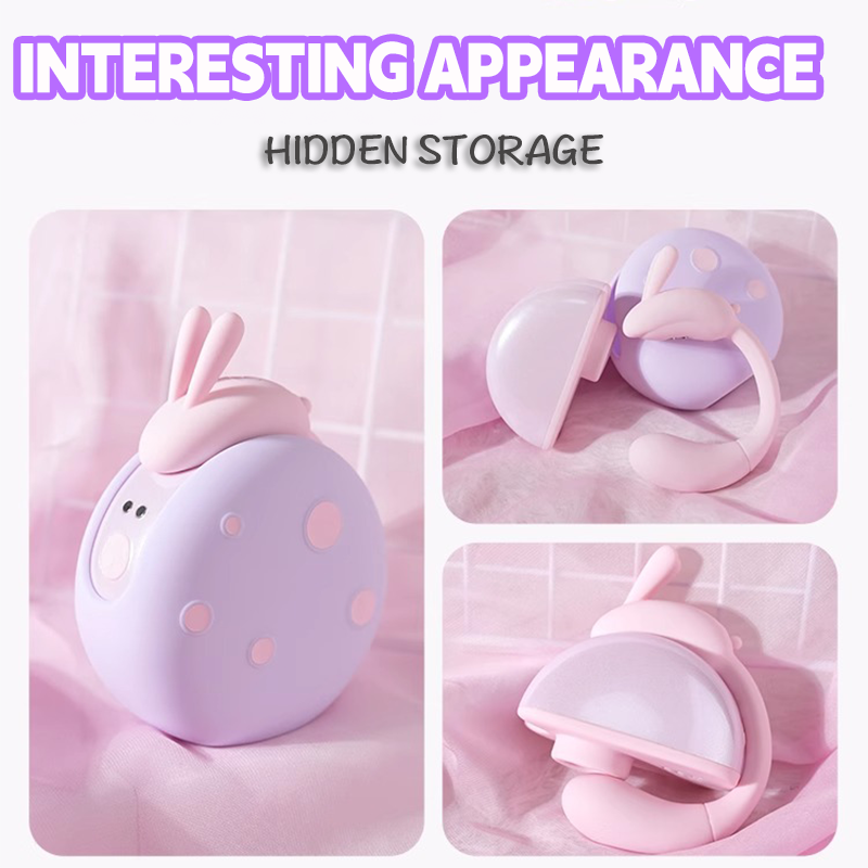 Moon Love Rabbit 2 in 1 Suction Egg Clitoral G Spot Vibrator Set
