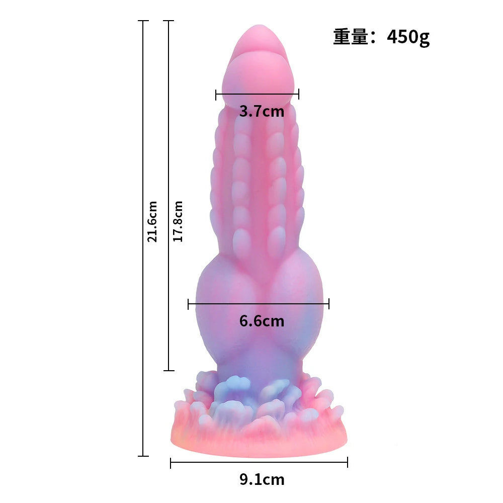 Glow in the Dark Moon Fantasy Unicorn Dildo