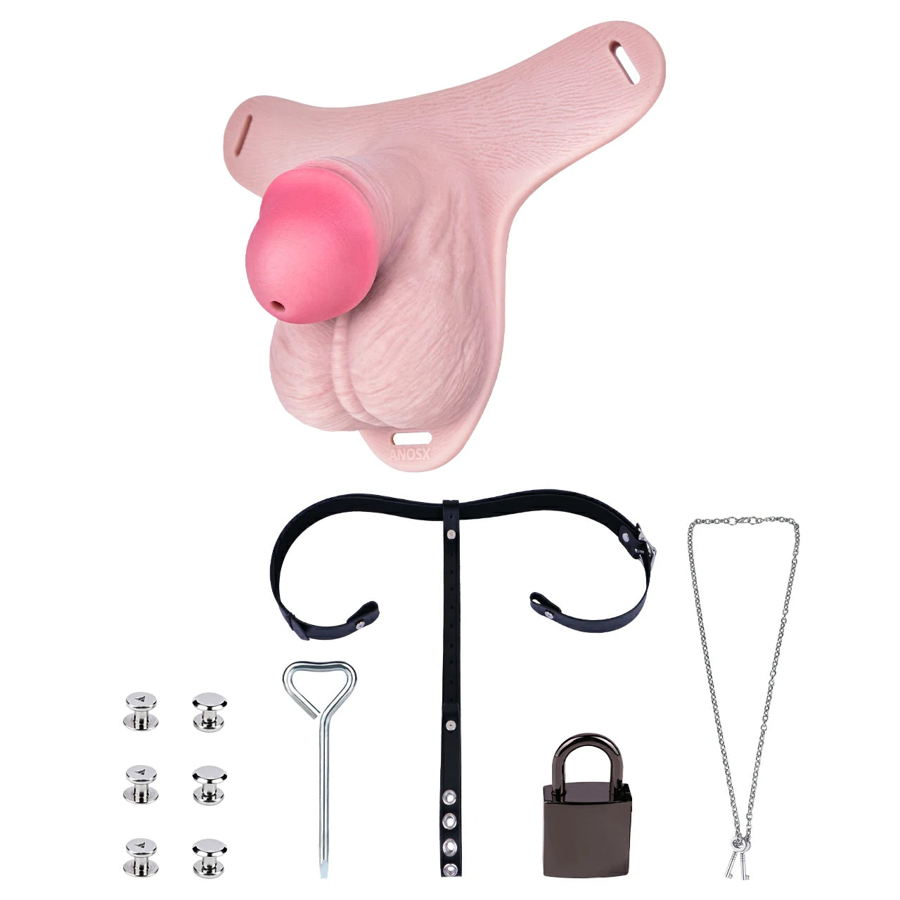 Wearable Lockable Silicone Chastity Pants(9 Size)