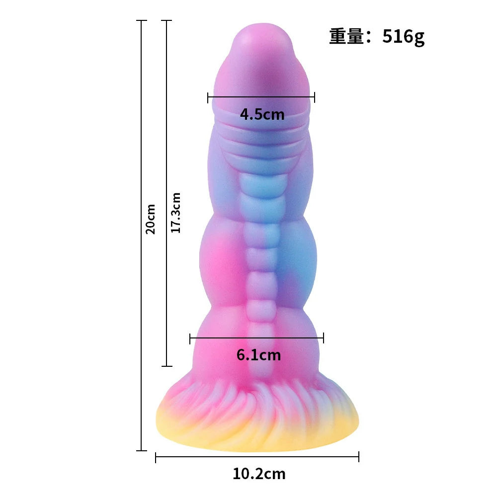 Glow in the Dark Moon Fantasy Unicorn Dildo