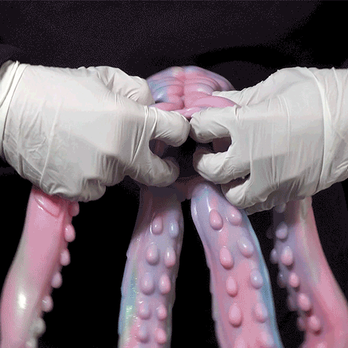 Pink Fantasy Octopus Silicone Sex Doll – Alien Blowjob Single-Channel Pocket Pussy