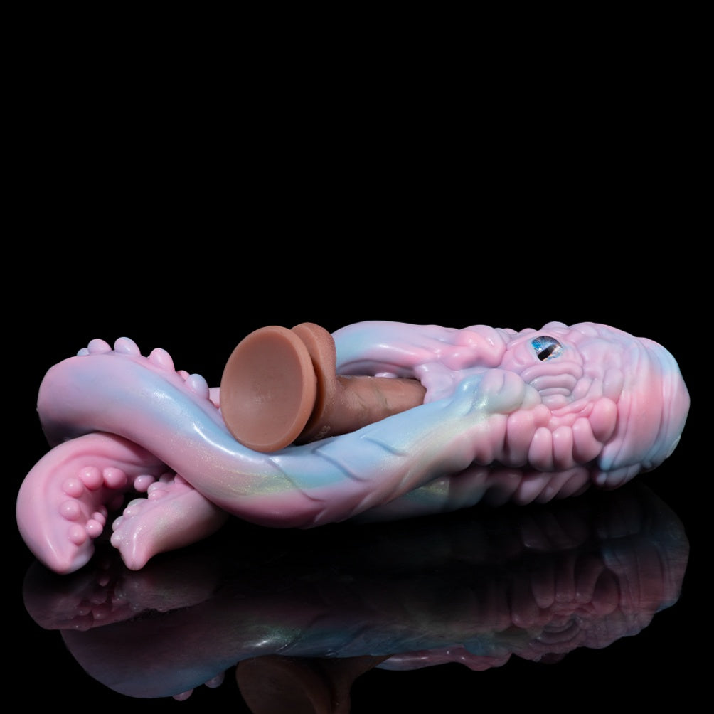 Pink Fantasy Octopus Silicone Sex Doll – Alien Blowjob Single-Channel Pocket Pussy