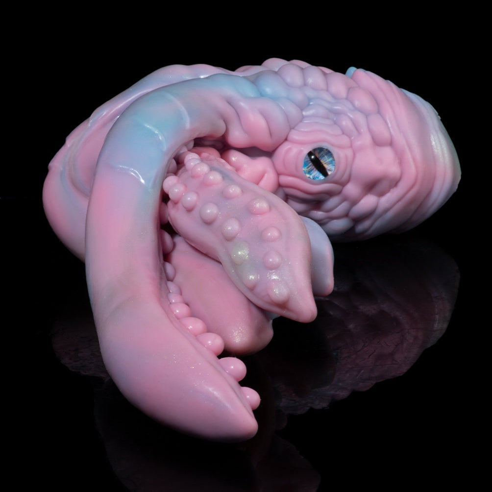 Pink Fantasy Octopus Silicone Sex Doll – Alien Blowjob Single-Channel Pocket Pussy