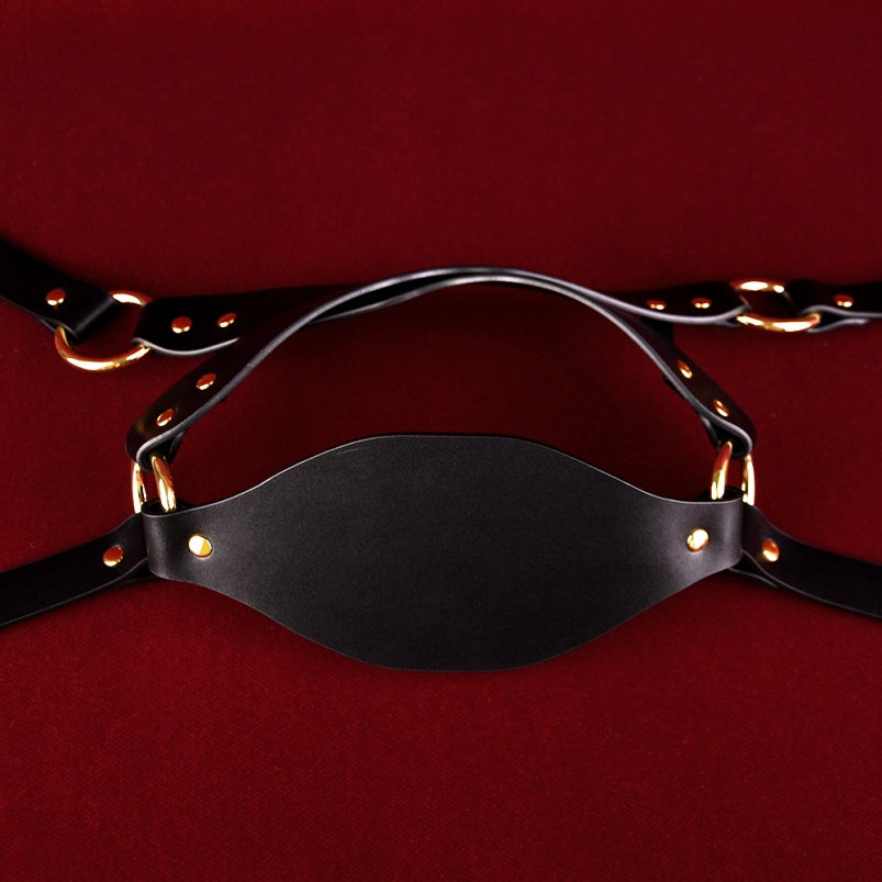 Fantasy Strapon Mask Bettie Bondage - Extreme Sex Black Leather BDSM Gear