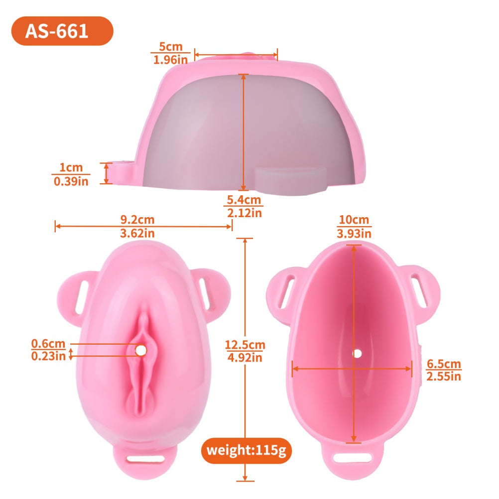 Fantasy Pink Realistic Strapon Fake Vagina – Sissy Sex Silicone Toy for Men