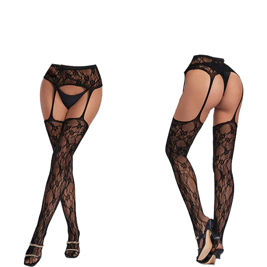 Elegant Black Sheer Stockings Sex Lingerie