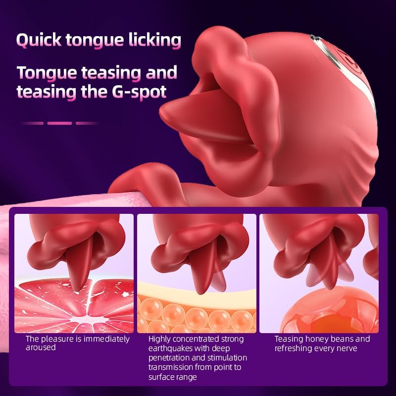 Upgraded Realistic Swing Tongue G-Spot Vibrator