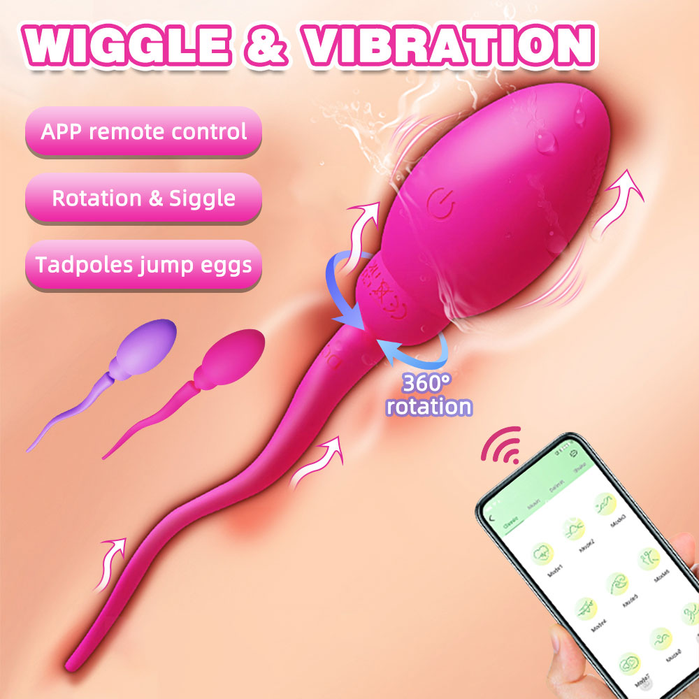 APP Controlled Vibrating Panty Egg Vibrator - Sperm G Spot Anal Sex Toys for Women