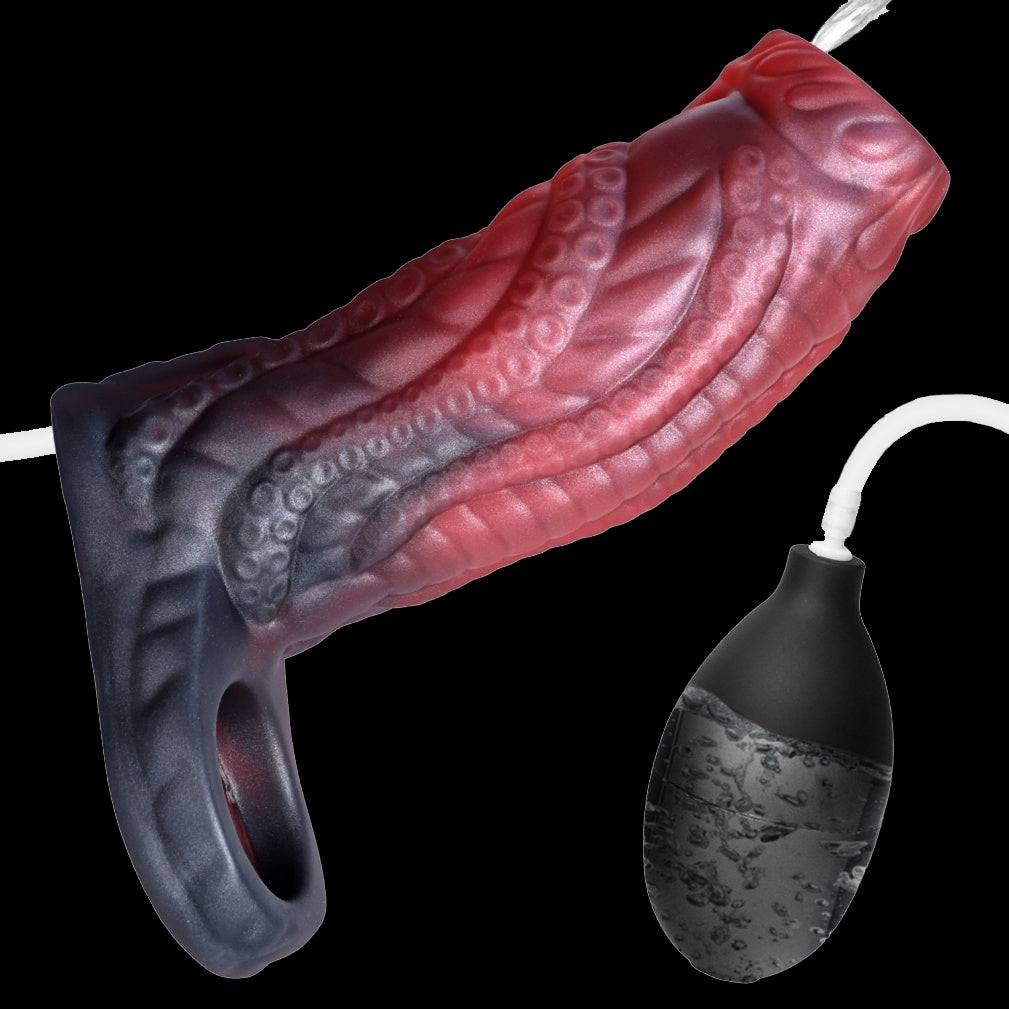 Fantasy Octopus Tentacle Penis Sleeve with Squirting
