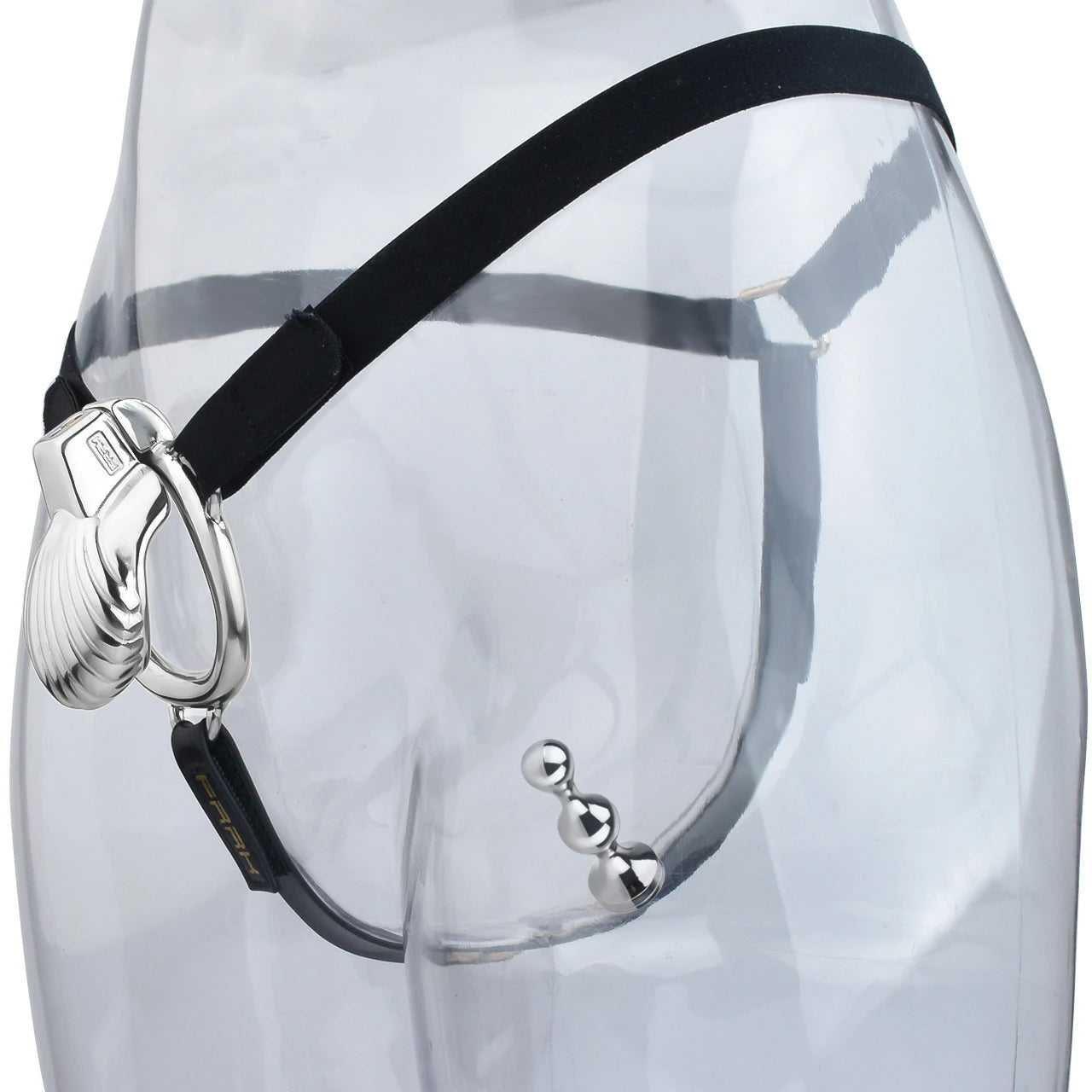 FRRK Metal Seashell Shape Chastity Lock (Optional Ring Sizes)