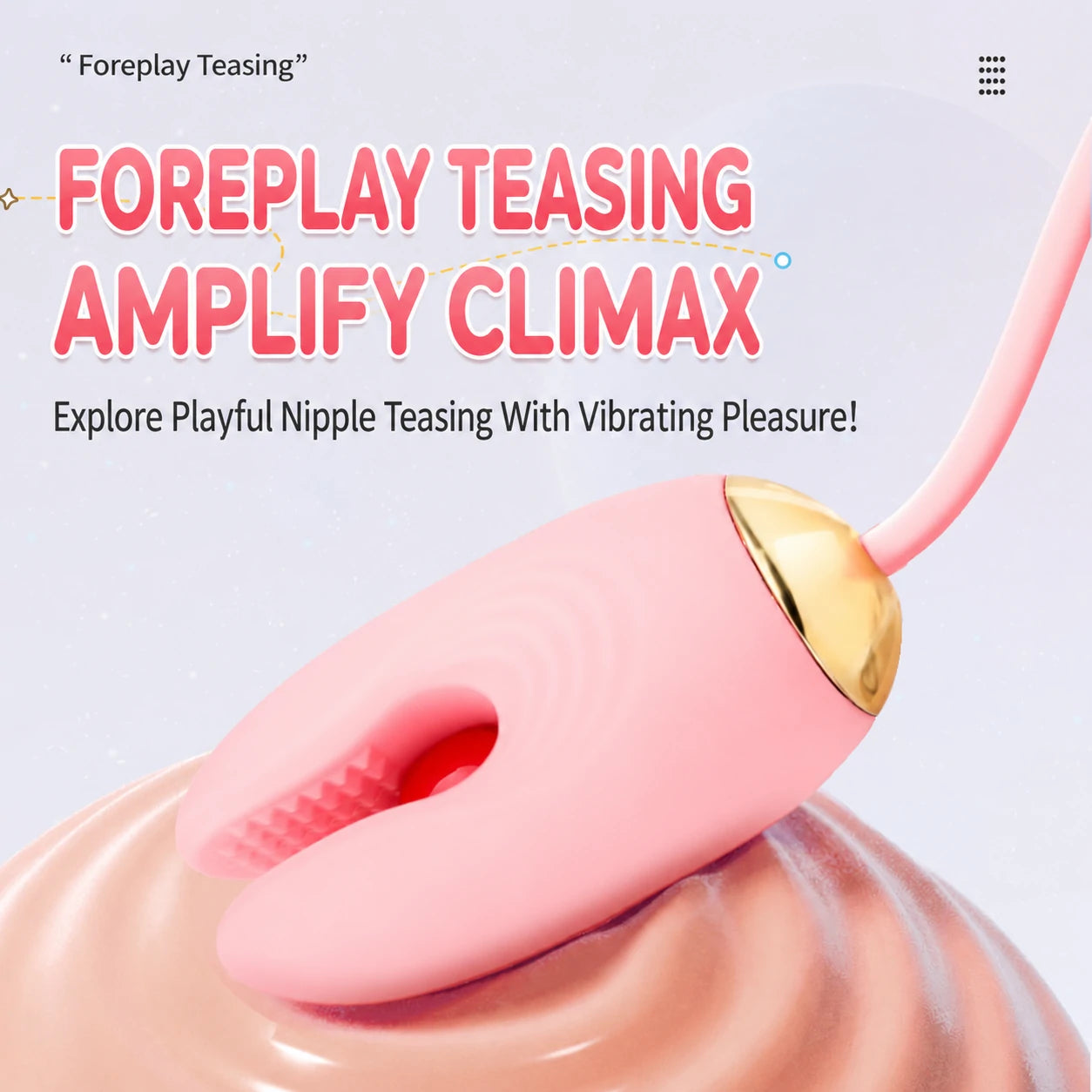 Couples Vibrating Cock Ring Set with Nipple Clamps & Bullet Eggs