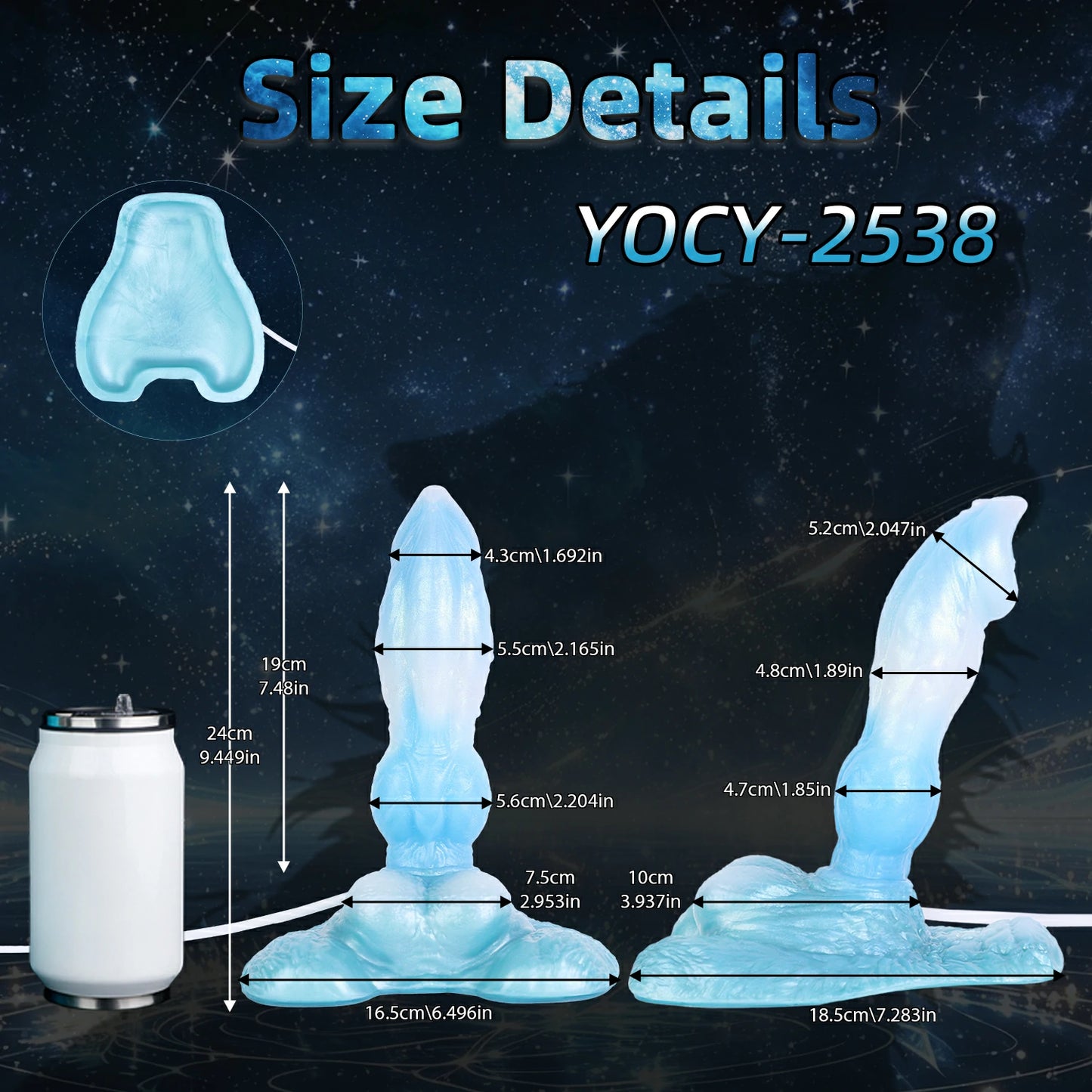 Astral Wolf Inflatable Dildo & Flushing Anal Plug